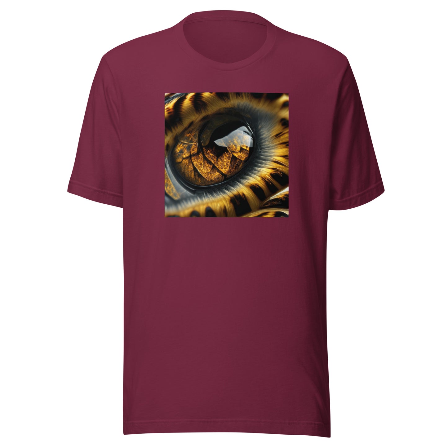 Leopard's Eye Men's T-Shirt Maroon