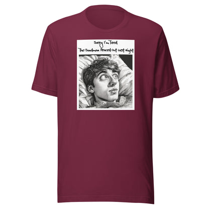 Sandman Peaced Out Men's Funny T-Shirt Maroon