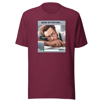 Need XP Potion Men's Funny T-Shirt Maroon