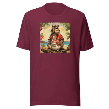 Casual Friday Squirrel Men's Funny T-Shirt Maroon