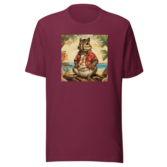 Casual Friday Squirrel Men's Funny T-Shirt Maroon