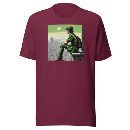 Lost Boy Men's Peter Pan T-Shirt Maroon