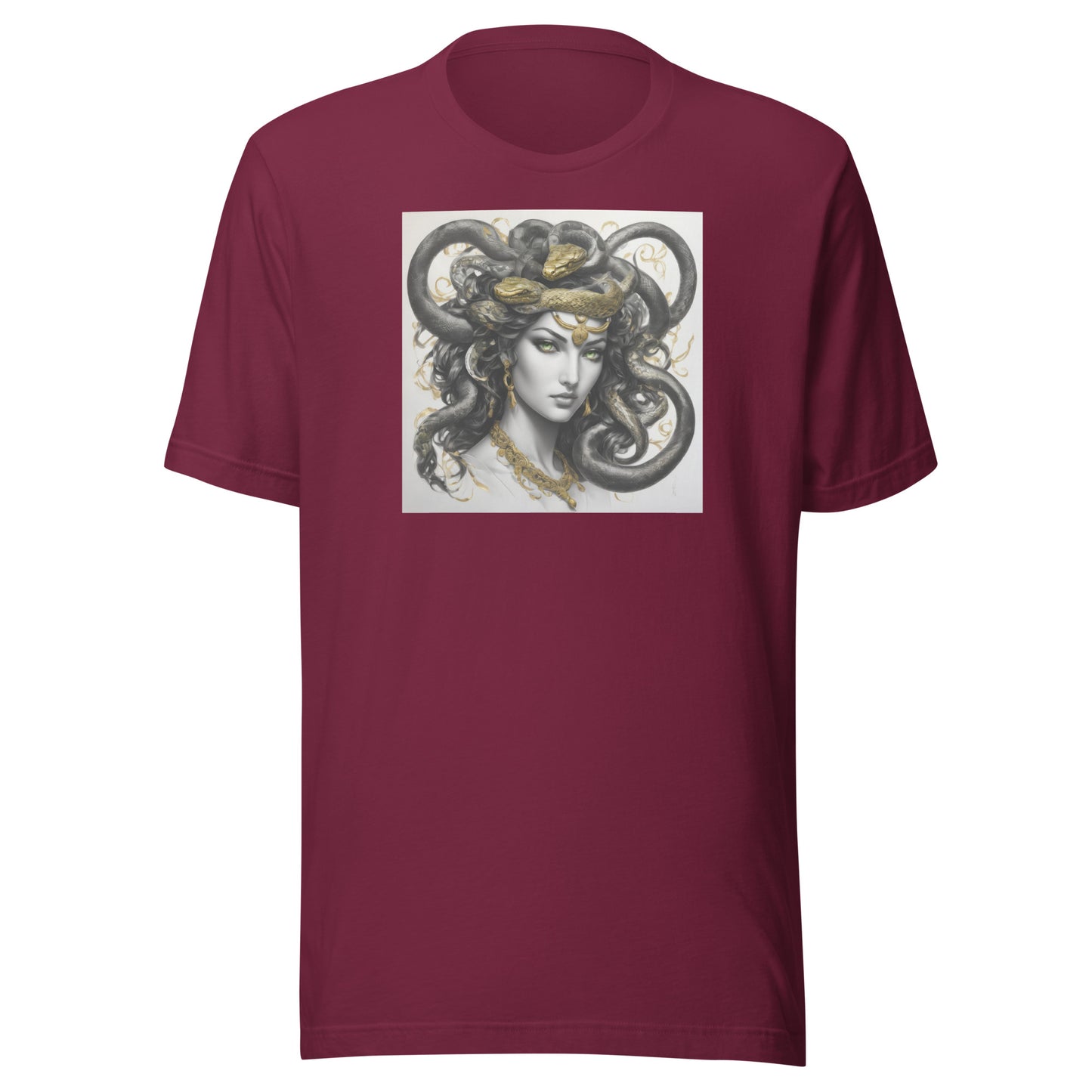 Bold Medusa Men's Mythology T-Shirt Maroon