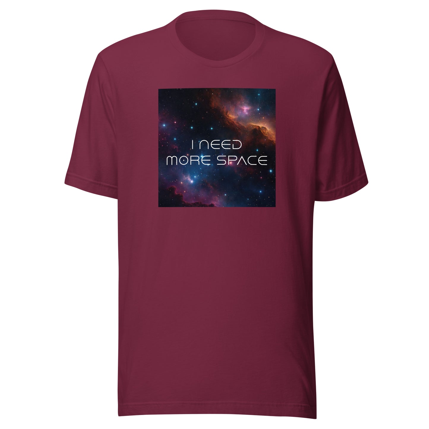 I Need More Space Men's Graphic Tee Maroon