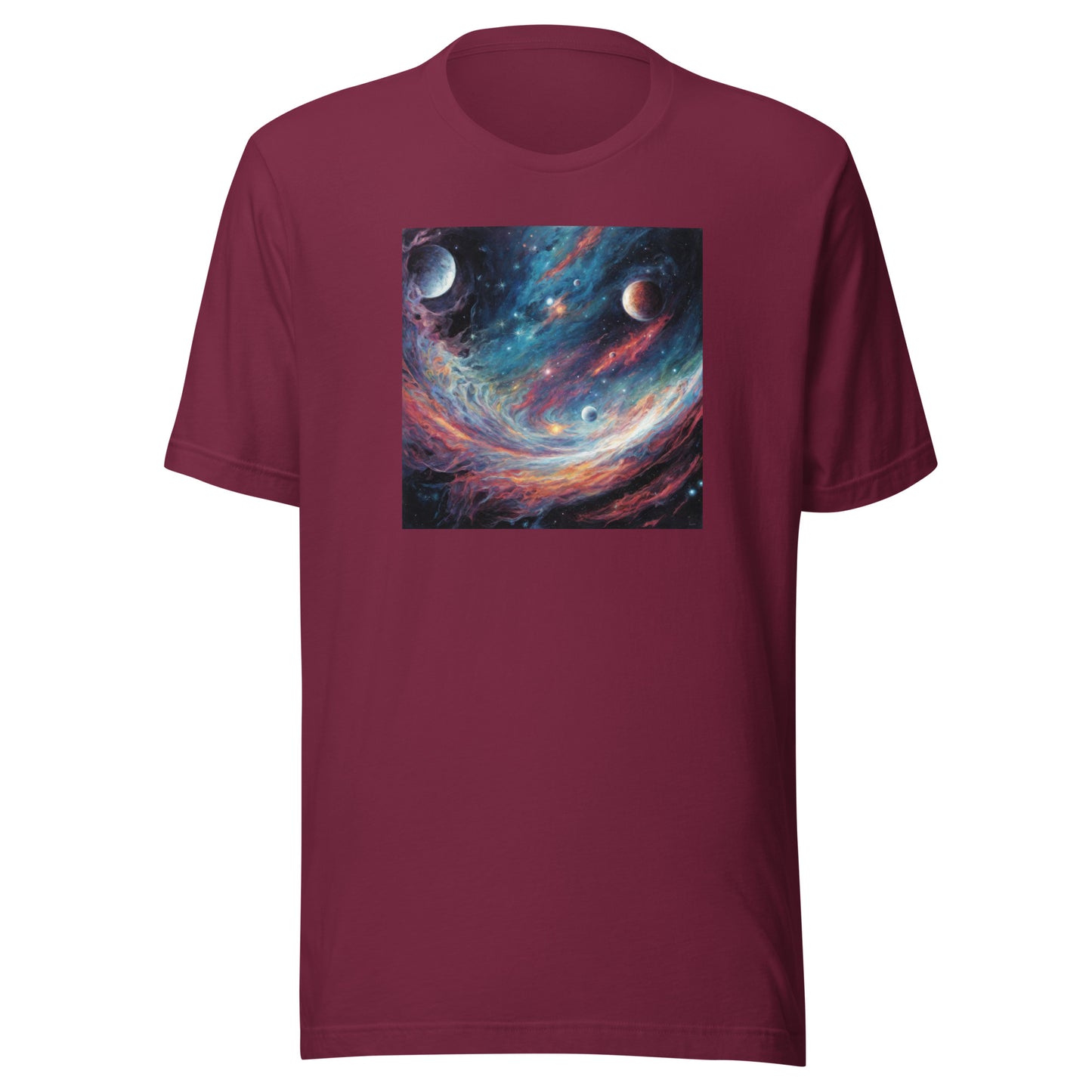 Galaxy Men's Graphic Tee Maroon