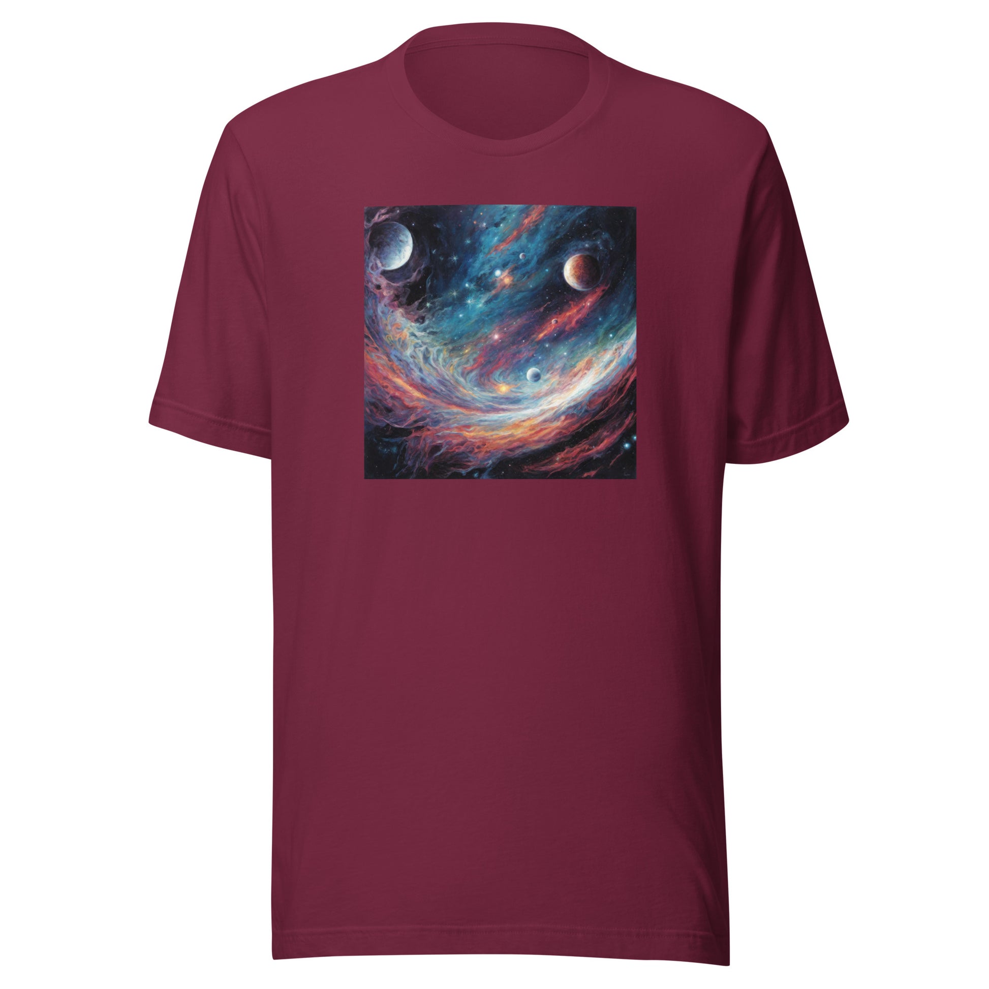 Galaxy Men's Graphic Tee Maroon