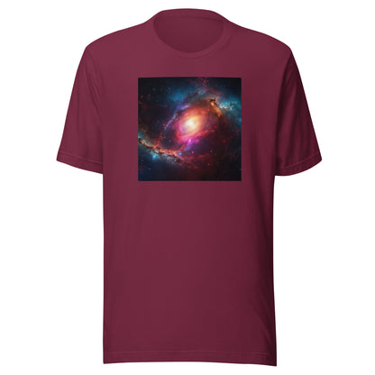 Cosmic Expanse Men's Outer Space T-Shirt Maroon