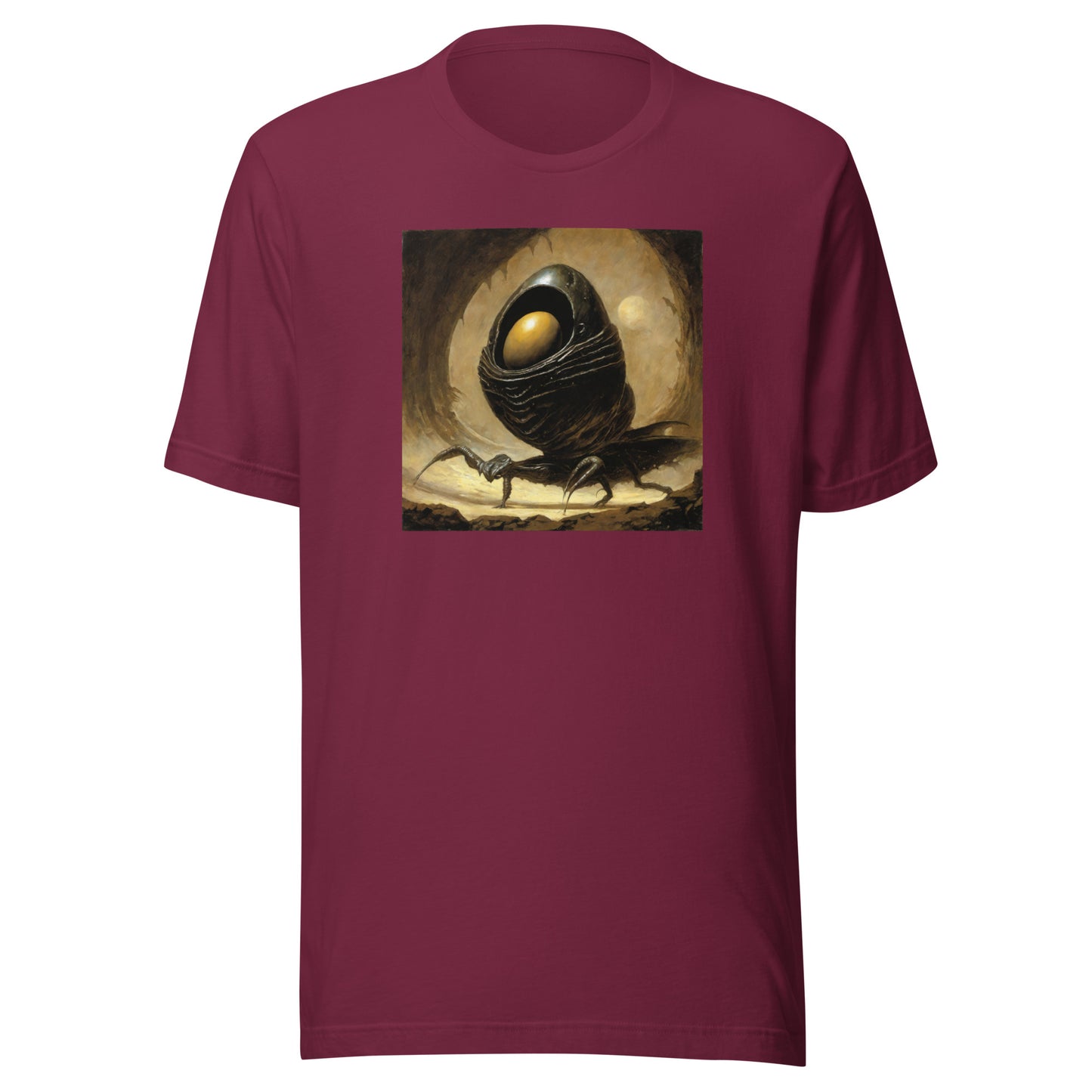 Alien Egg Men's Sci-Fi T-Shirt Maroon