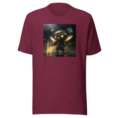 Bold Bee Men's Steampunk T-Shirt Maroon