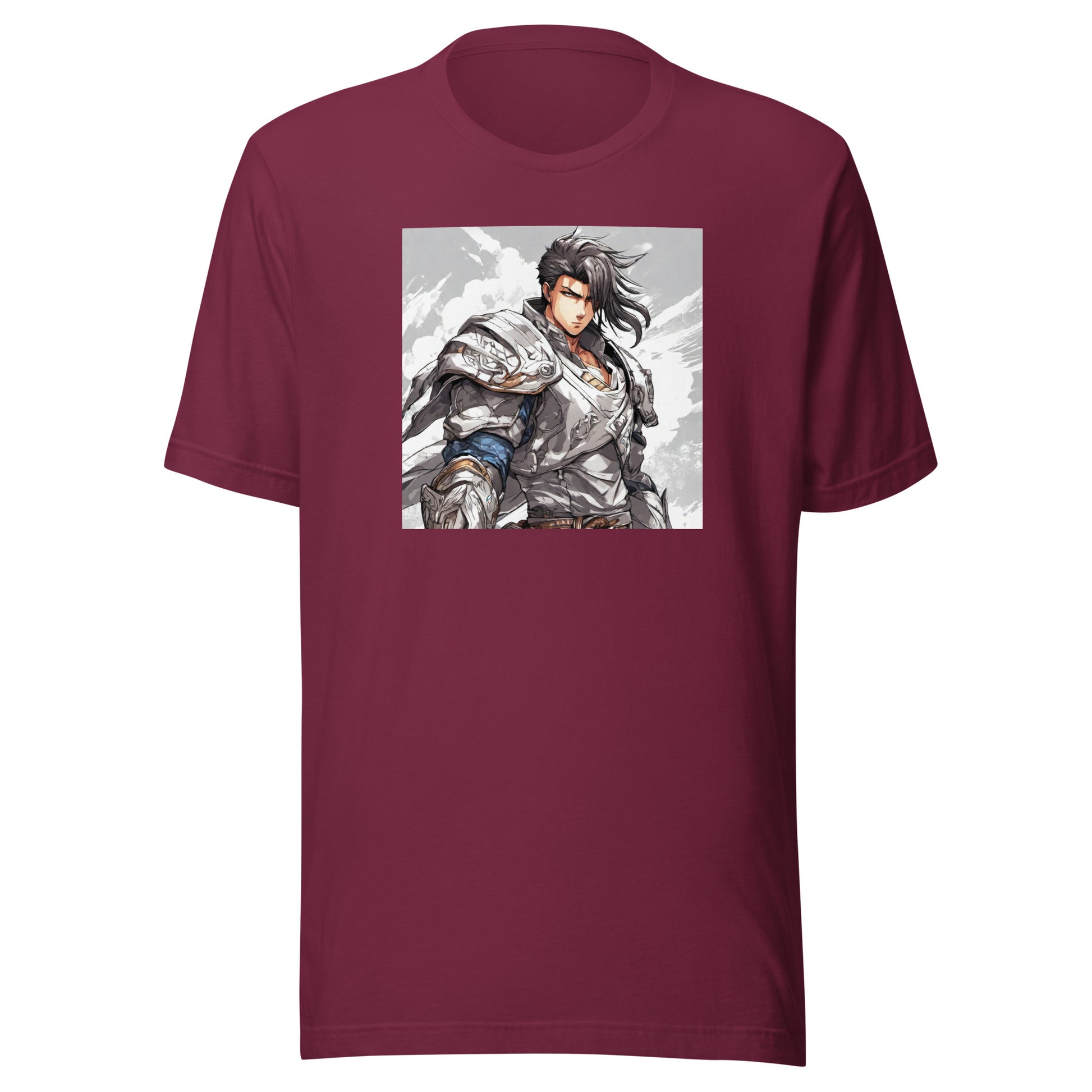 Valiant Warlord Men's Anime T-Shirt Maroon