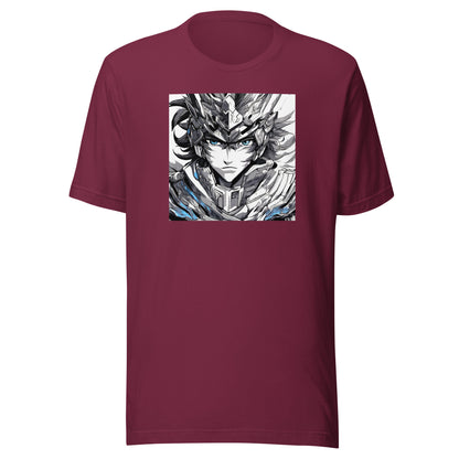 Soul Searching Hero Men's Anime T-Shirt Maroon