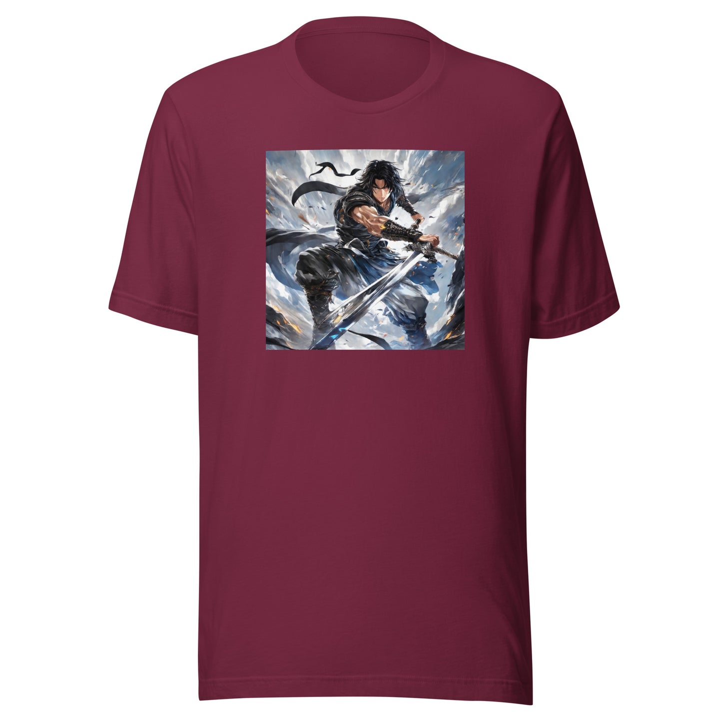 Victory is Mine Men's Anime T-Shirt Maroon