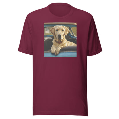 Best Buddy in Truck Men's Graphic Animal Tee Maroon