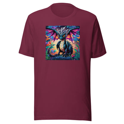 Pixel Dragon Men's T-Shirt Maroon