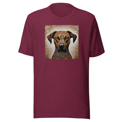 Decorative Dog Men's Animal T-Shirt Maroon