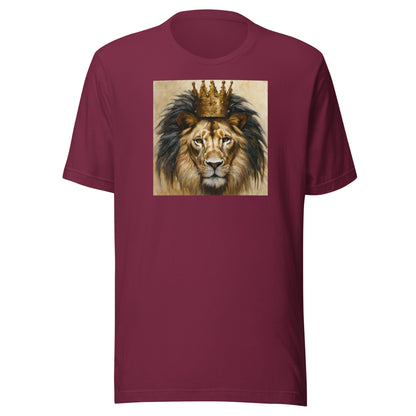 King Lion Men's Graphic Tee Maroon