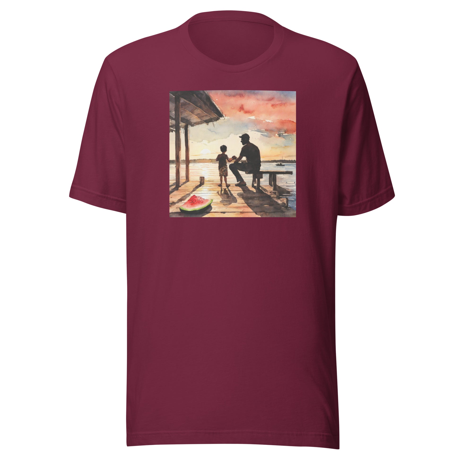 Summer Memories with Dad T-Shirt Maroon