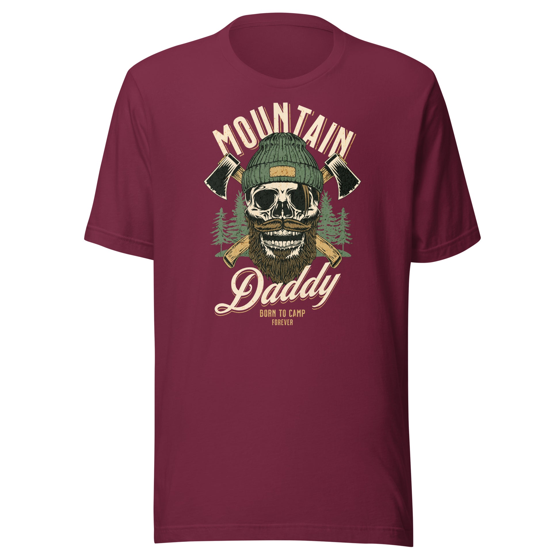 Mountain Daddy Men's Outdoors T-Shirt Maroon