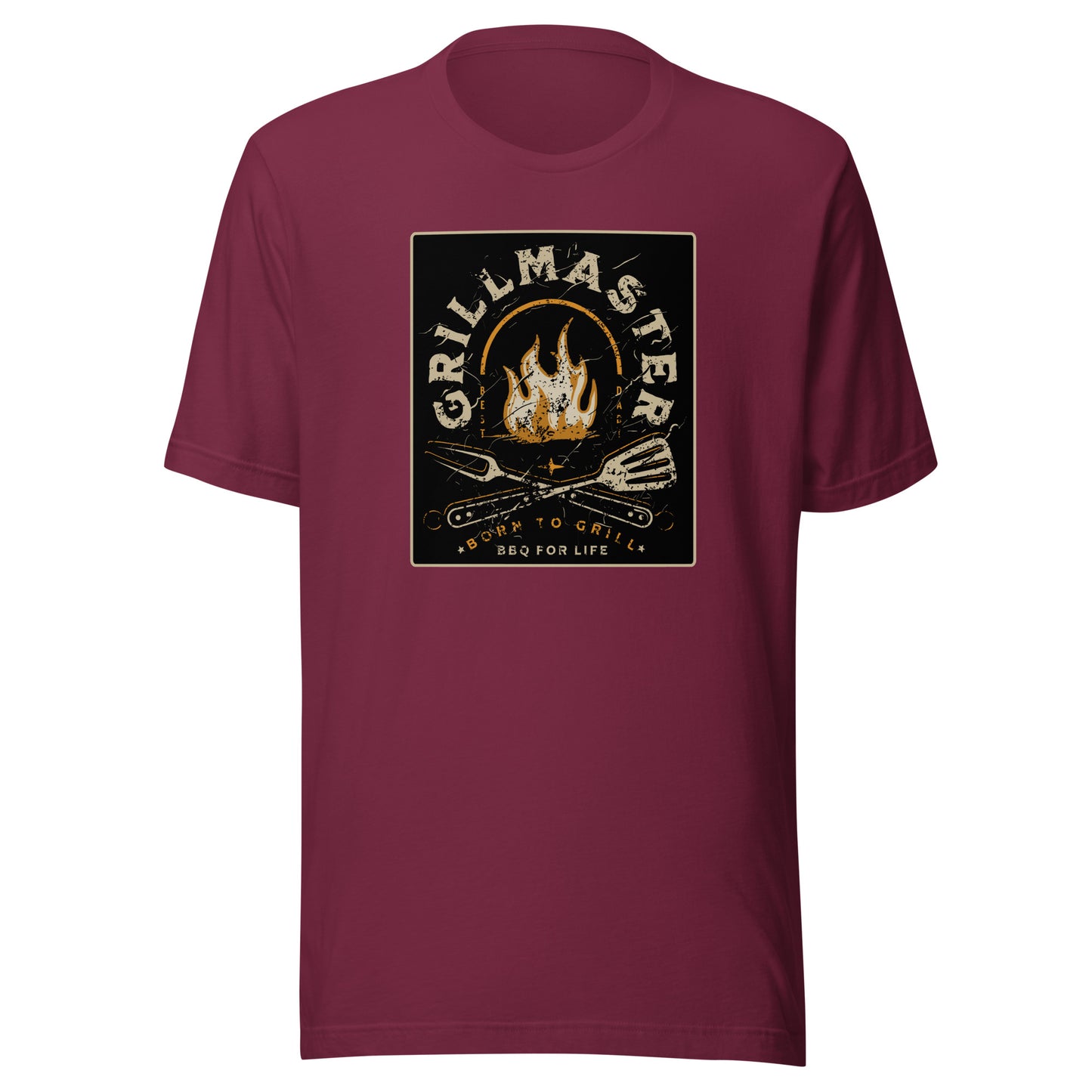 Grillmaster Shirt for Dad Maroon