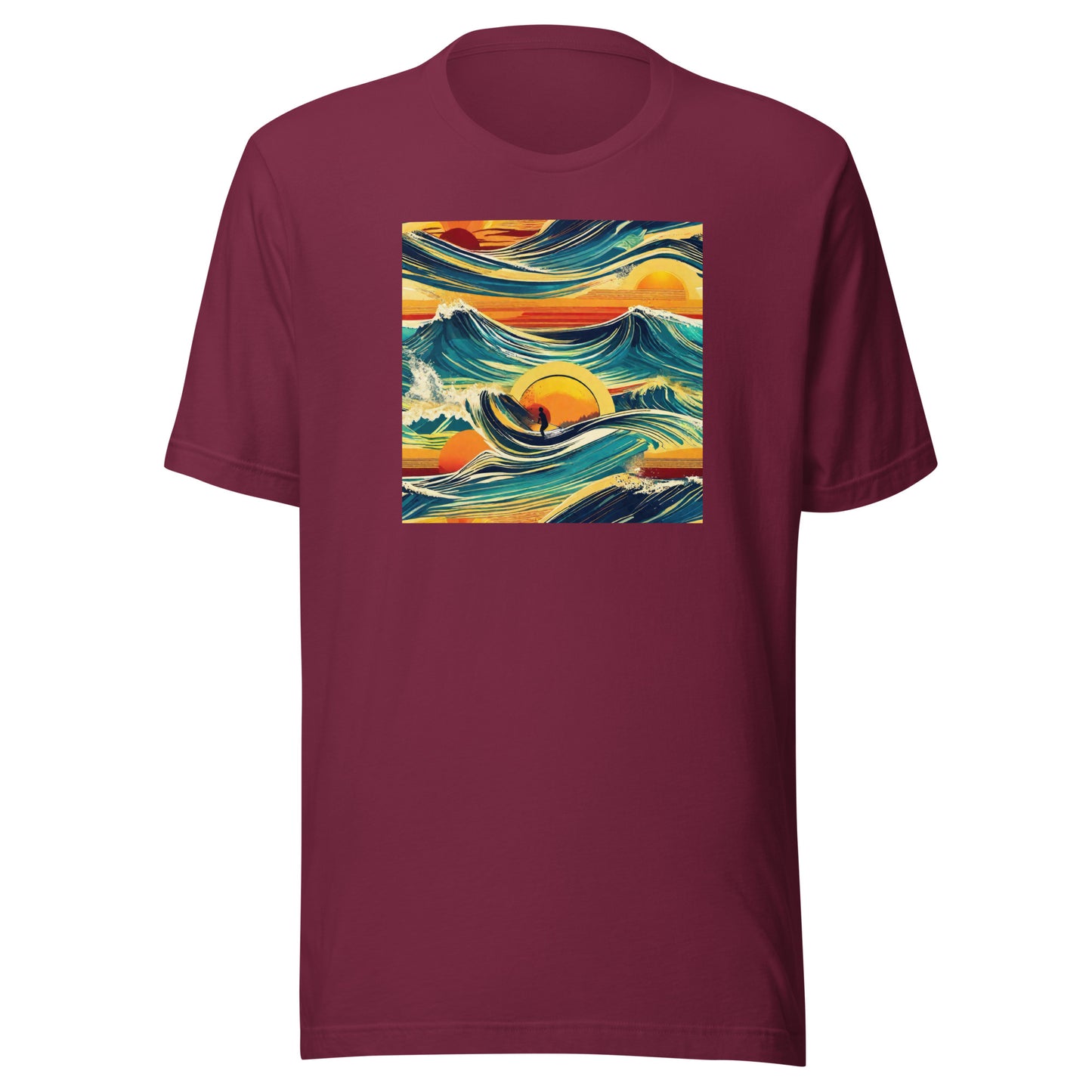 Surf's Up Men's T-Shirt Maroon