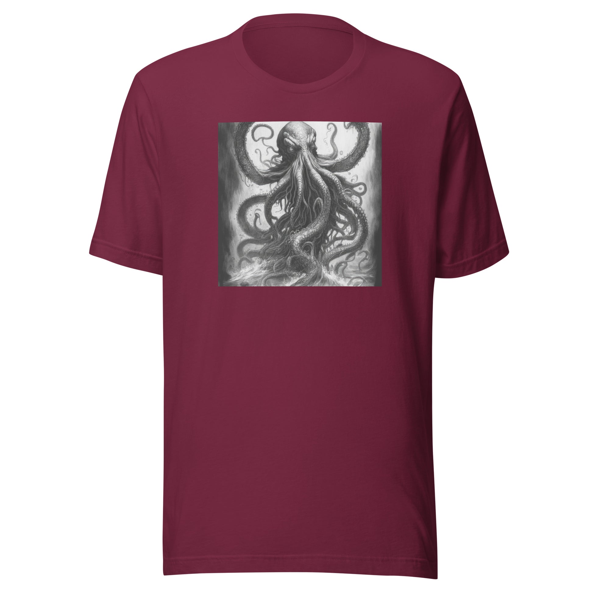 Savage Kraken Men's T-Shirt Maroon