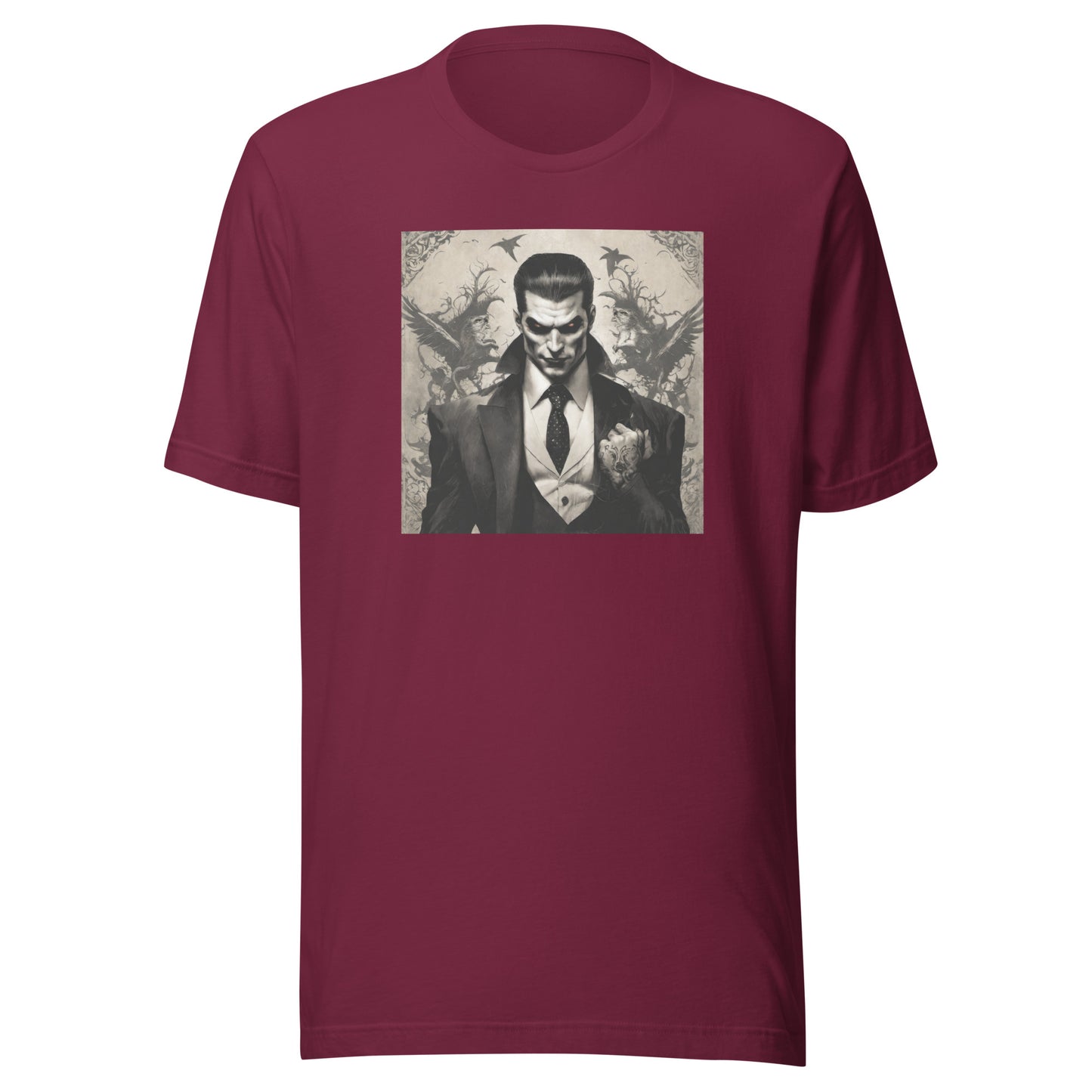 Fierce Vampire Men's T-Shirt Maroon