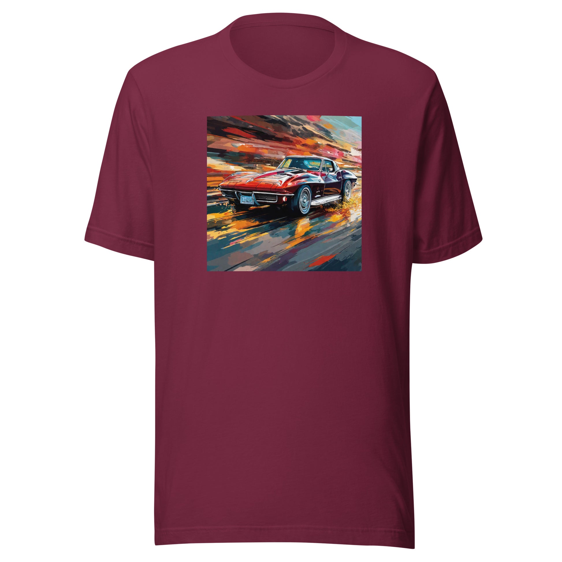 70s Mustang Men's T-Shirt Maroon