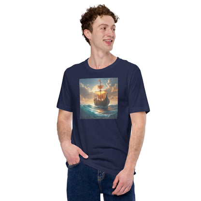 Sunset Ship Men's T-Shirt