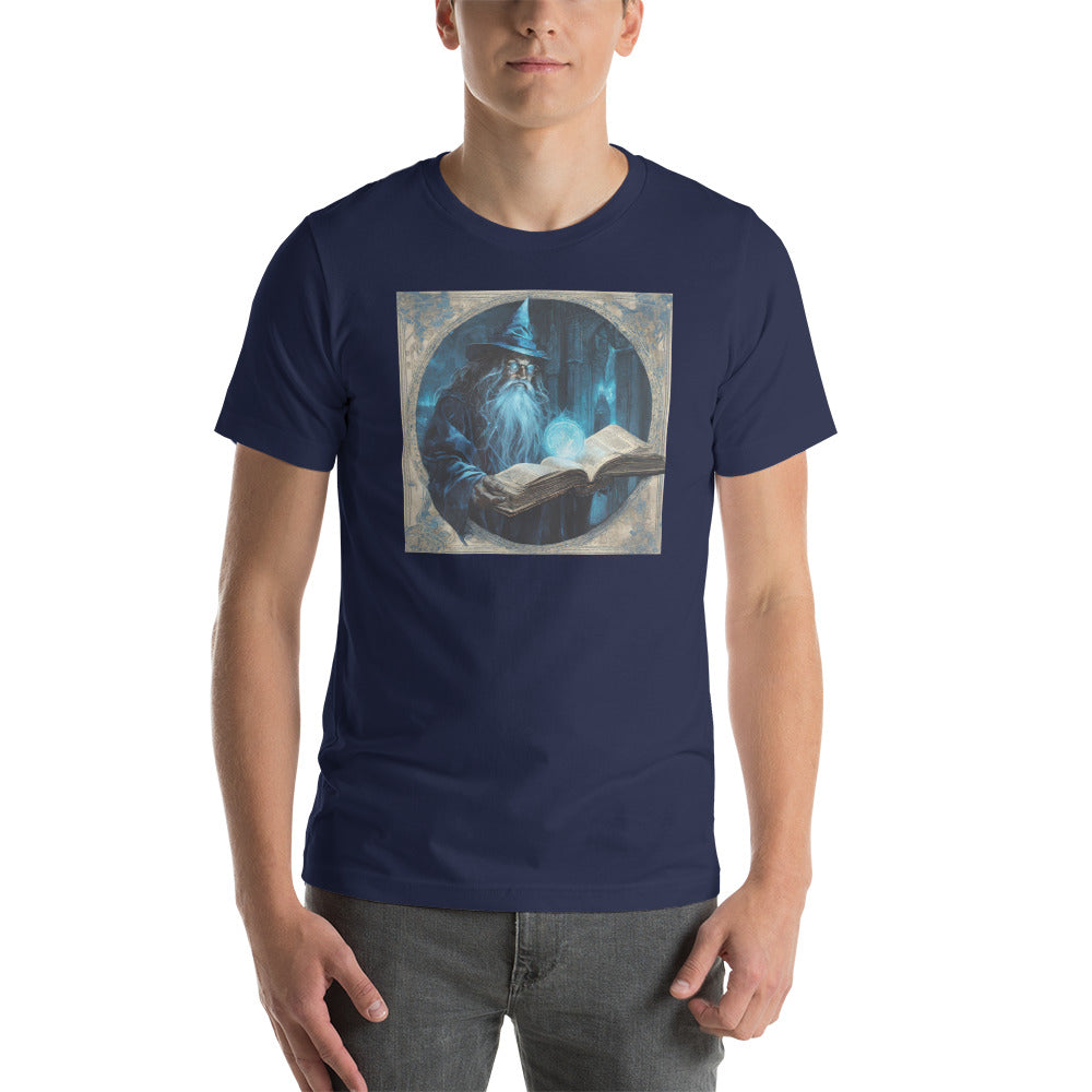 Wizard with Spell Book Men's T-Shirt