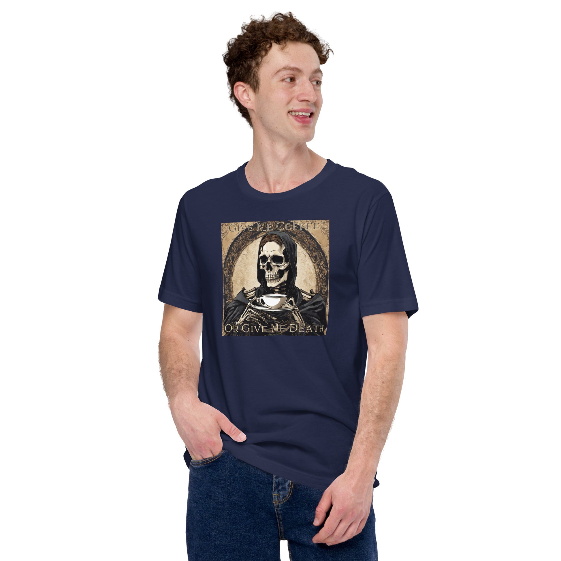 Give Me Coffee or Give Me Death Men's Funny T-Shirt