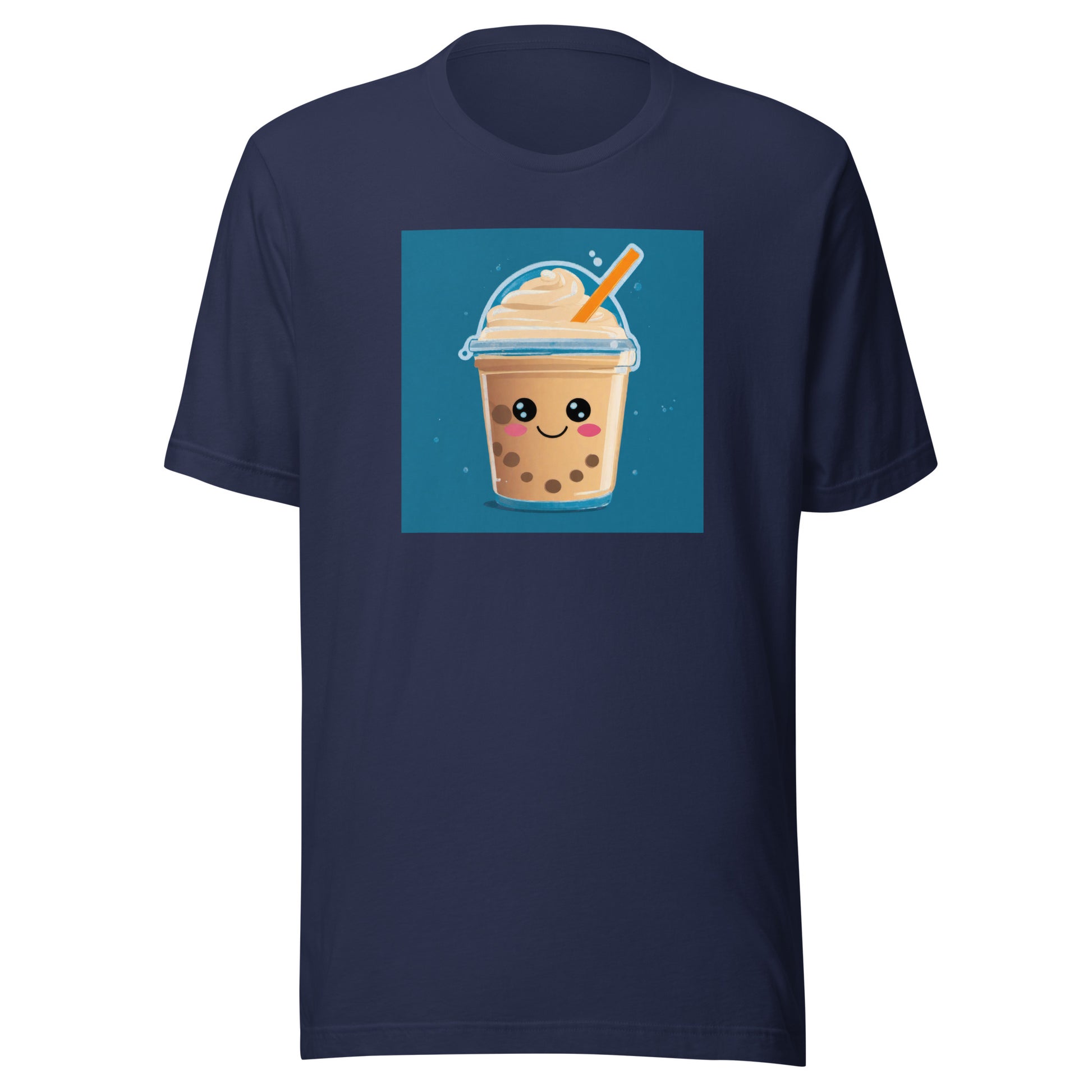 Boba Bubble Milk Tea Men's Funny T-Shirt Navy