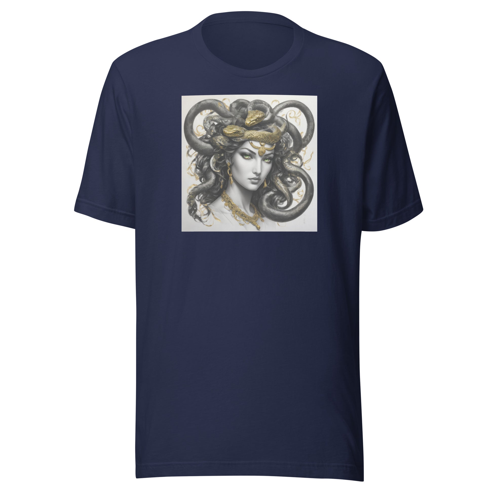 Bold Medusa Men's Mythology T-Shirt Navy