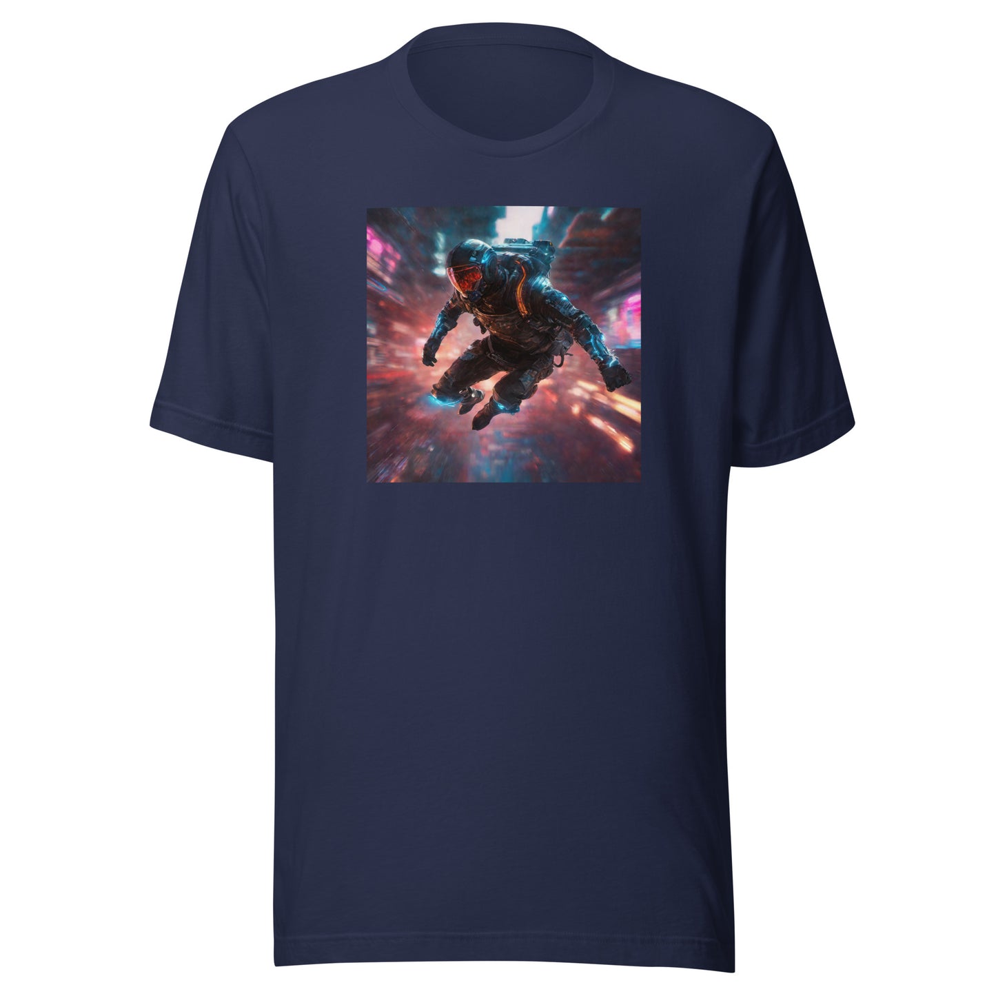 Cyberpunk Spaceman Men's T-Shirt Navy