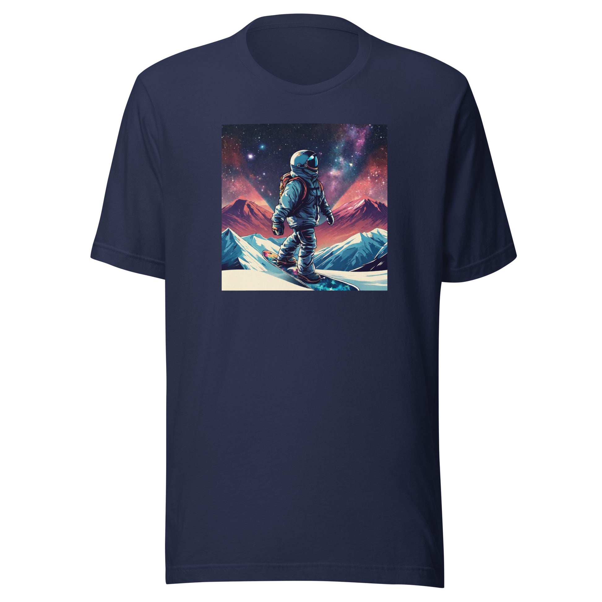 Snowboarding Astronaut Men's T-Shirt Navy