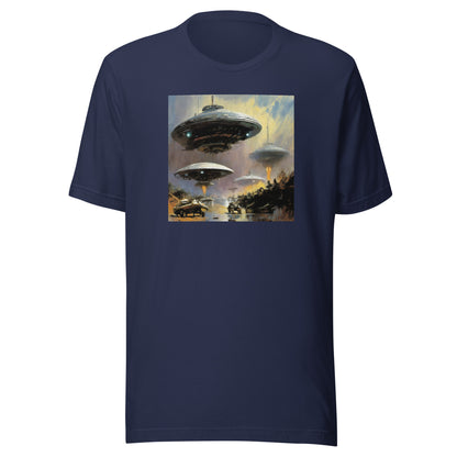 Alien Invasion Men's Graphic Tee Navy