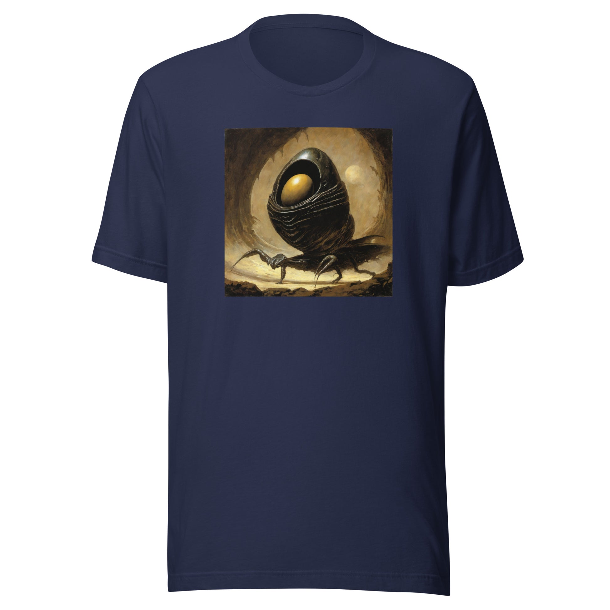 Alien Egg Men's Sci-Fi T-Shirt Navy