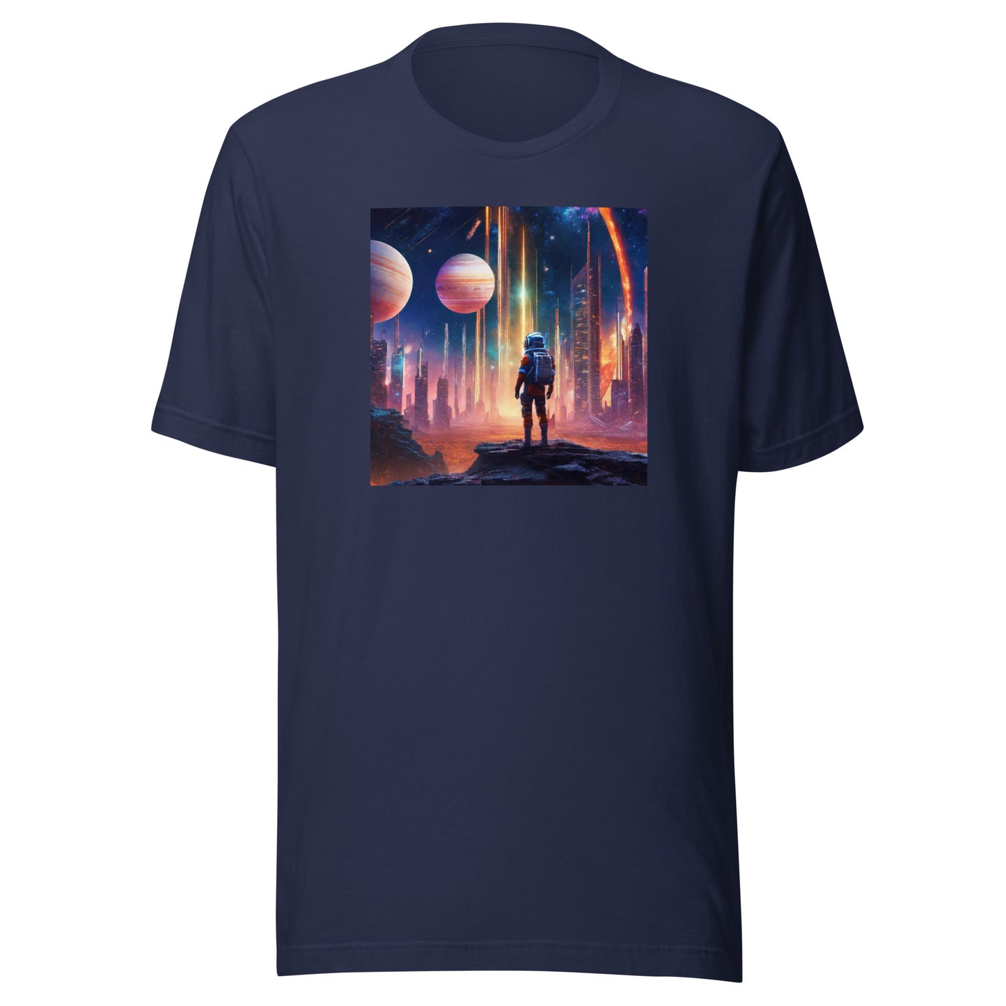 Space Explorer Dreamscape Men's T-Shirt Navy