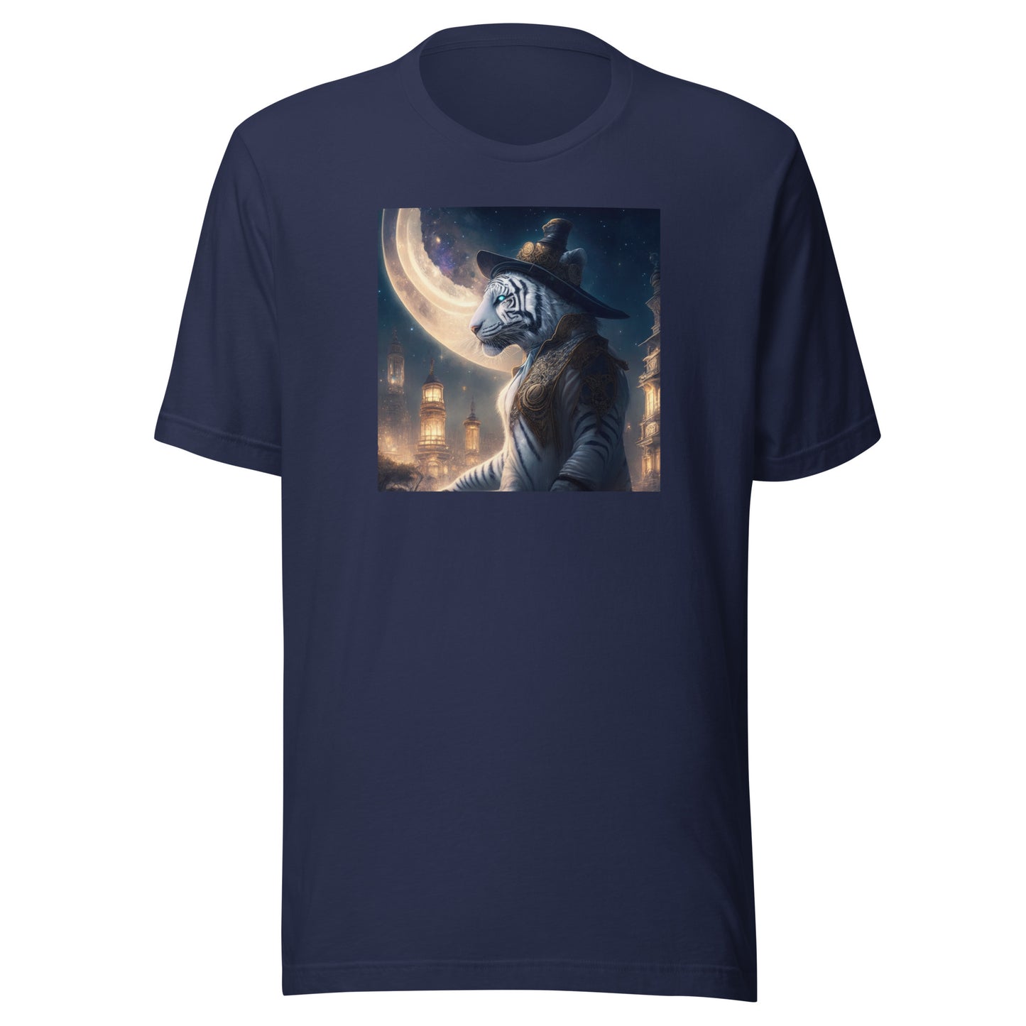 Twilight Tiger Men's Graphic Men's Tee Navy