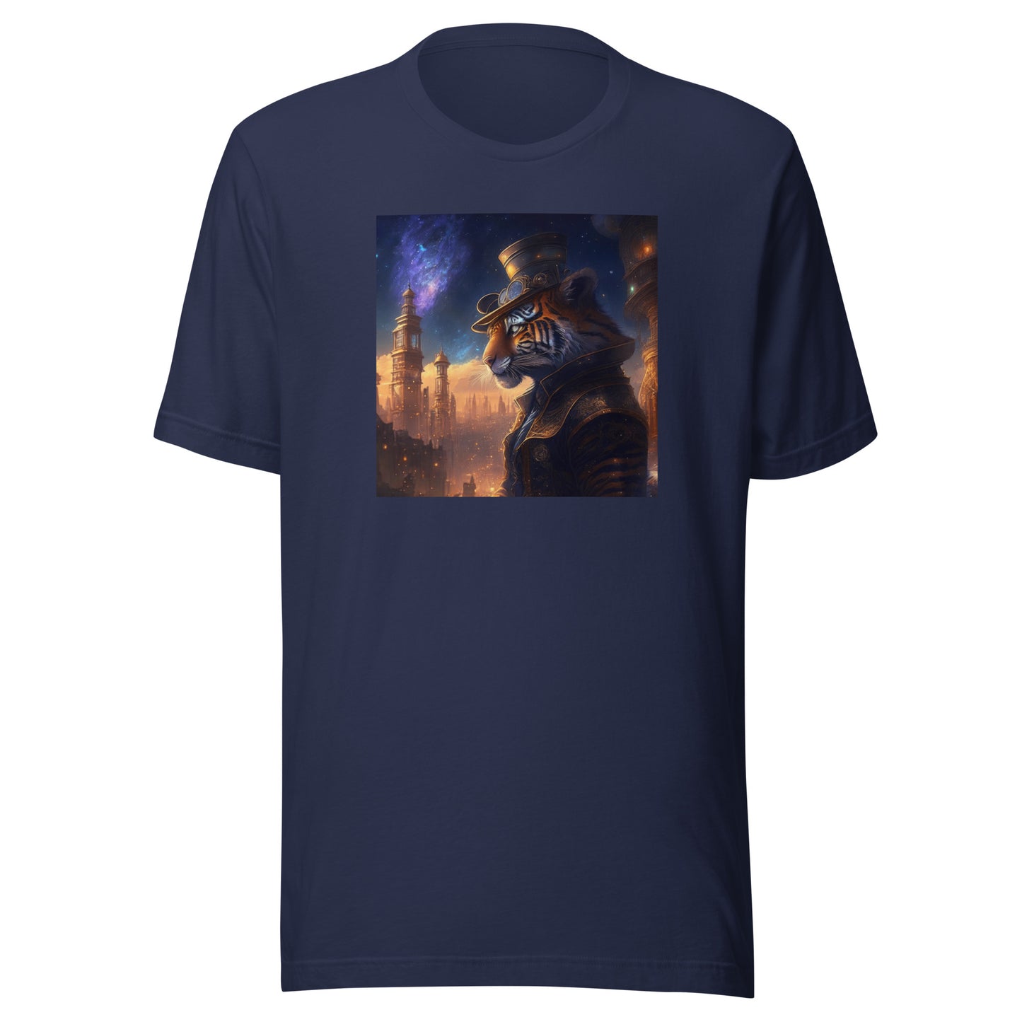 Midnight Tiger Men's Graphic Tee Navy