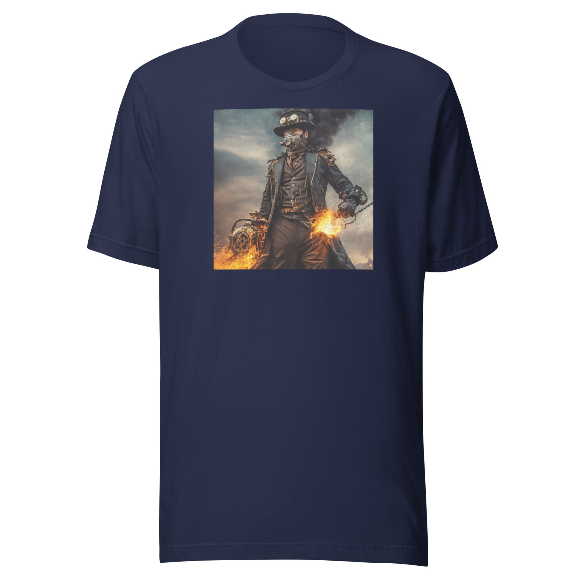 Dapper Pyro Men's Steampunk T-Shirt Navy