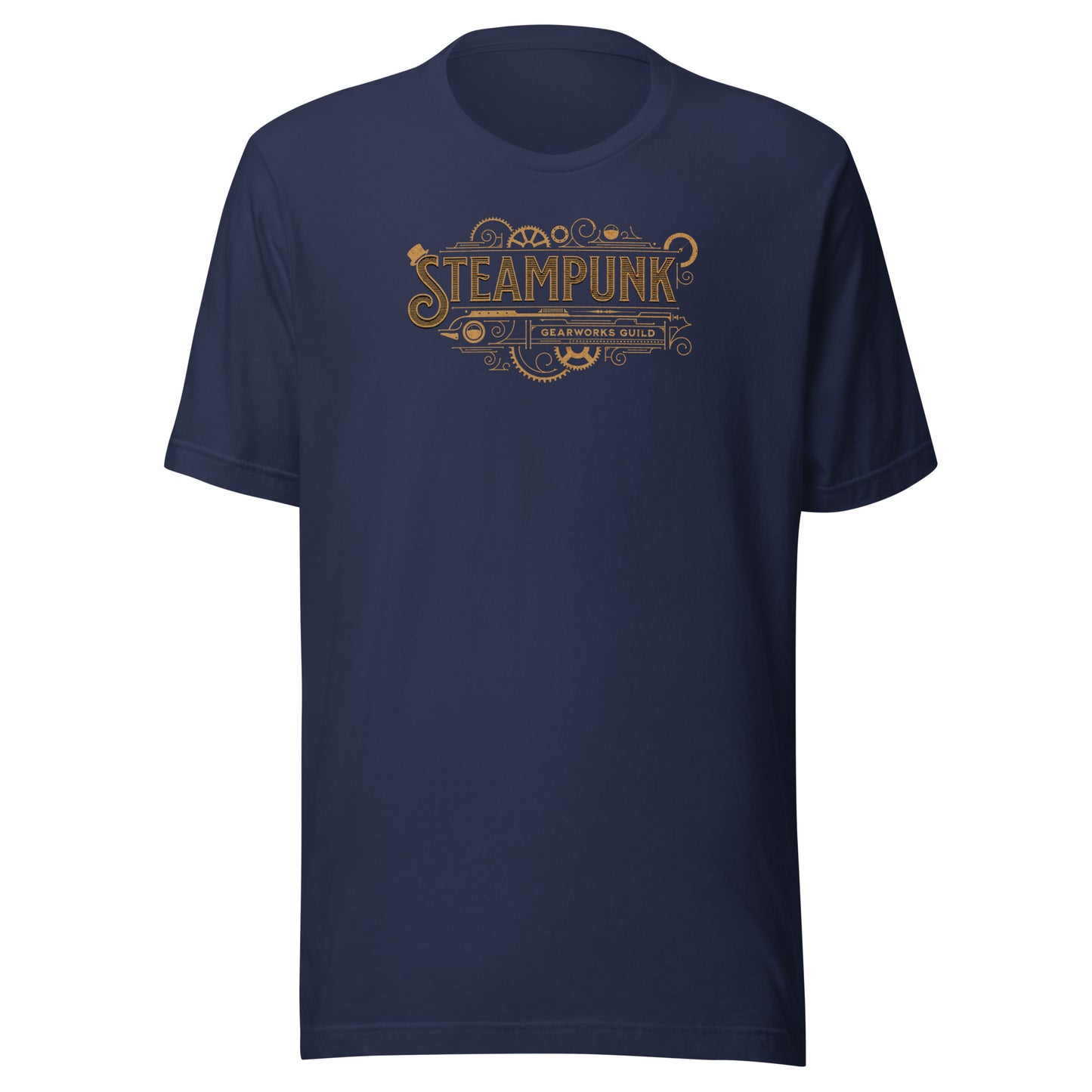 Steampunk Gearworks Guild Men's Graphic Tee Navy