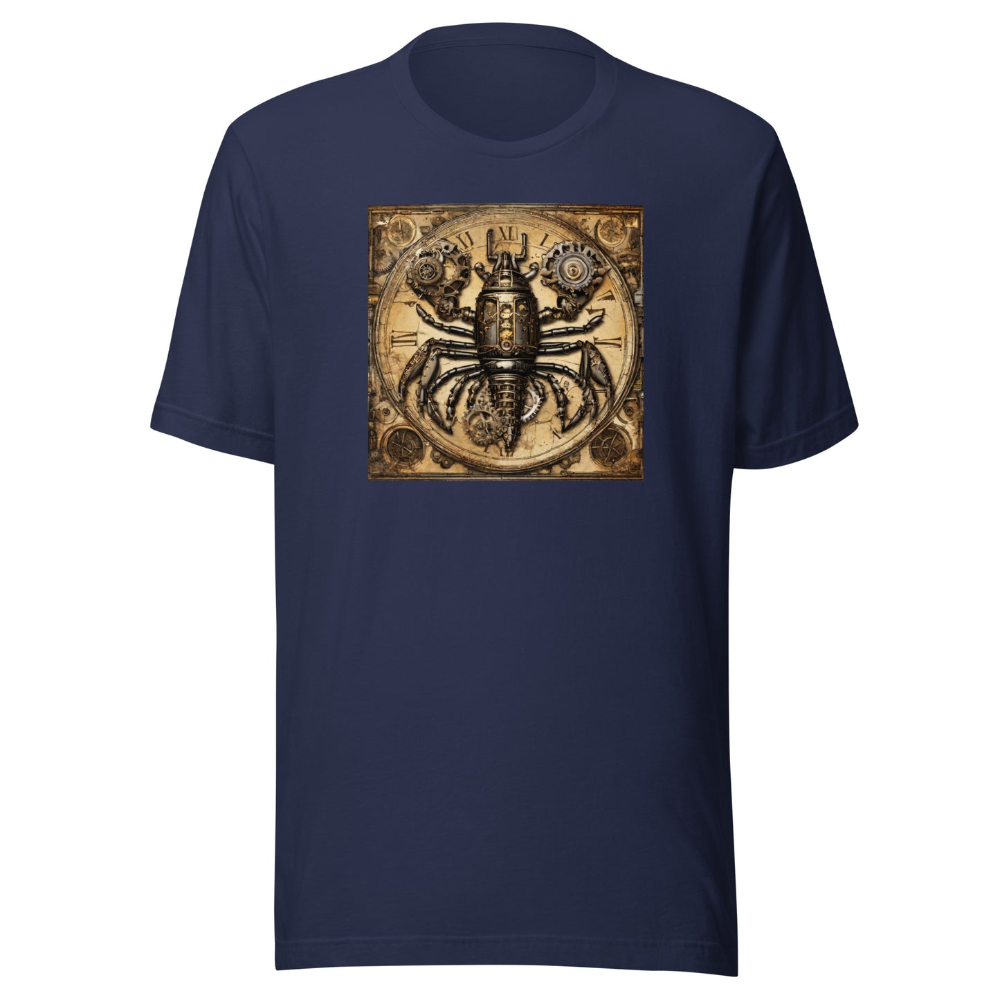 Mechanical Lobster Men's Steampunk T-Shirt Navy