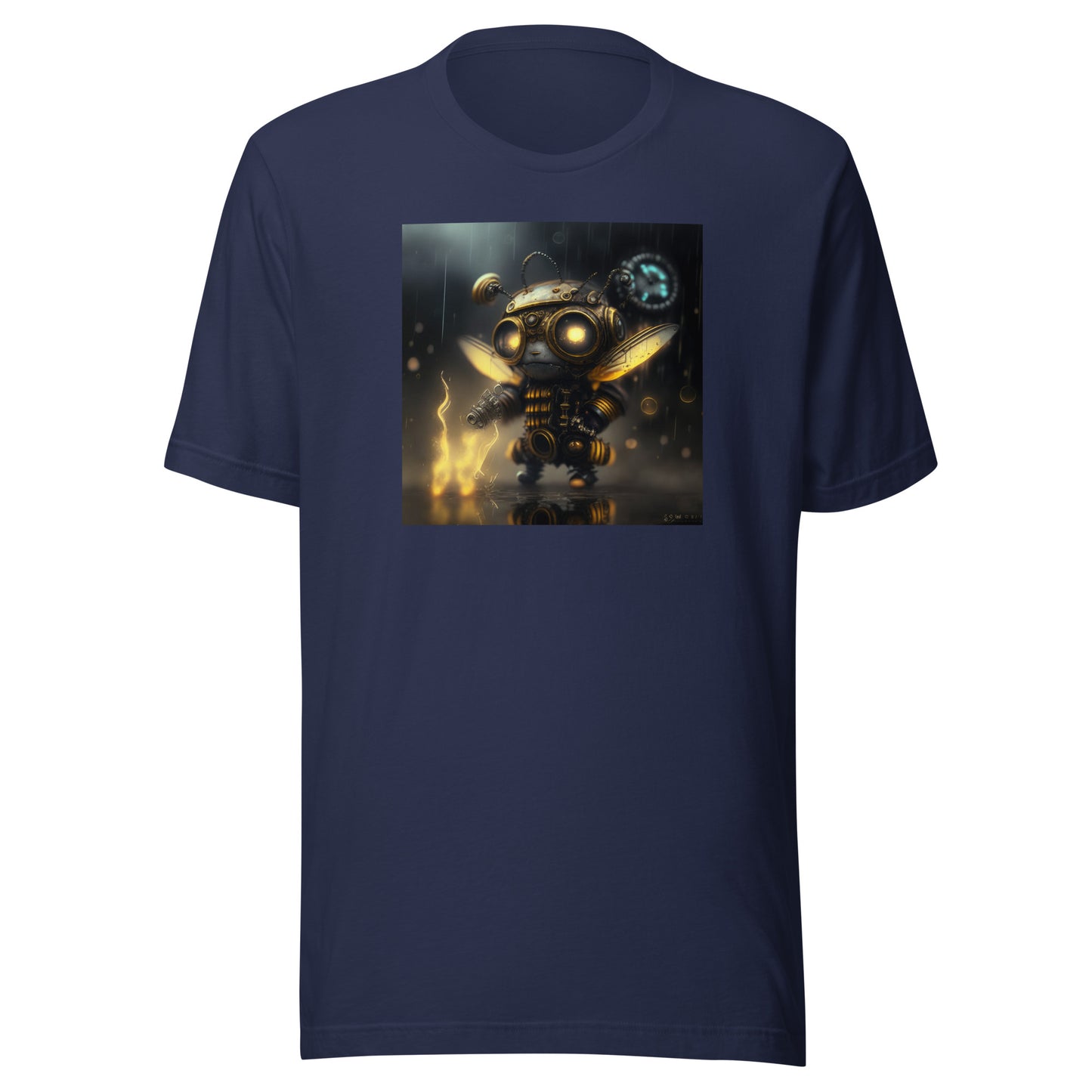 Bold Bee Men's Steampunk T-Shirt Navy