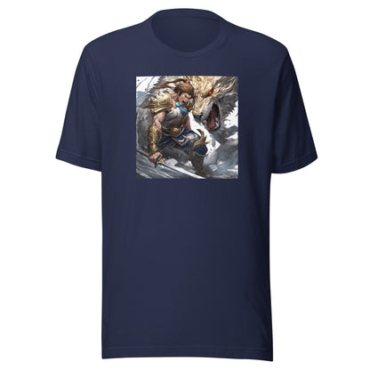 Man vs. Beast Men's T-Shirt Navy