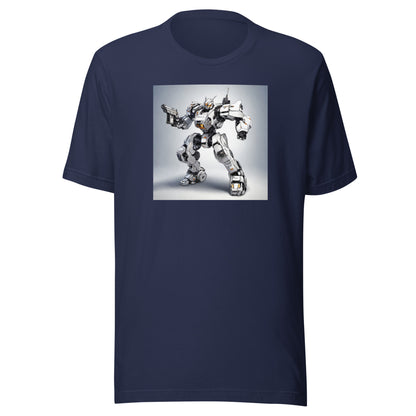 Cybernetic Machine Men's Anime T-Shirt Navy