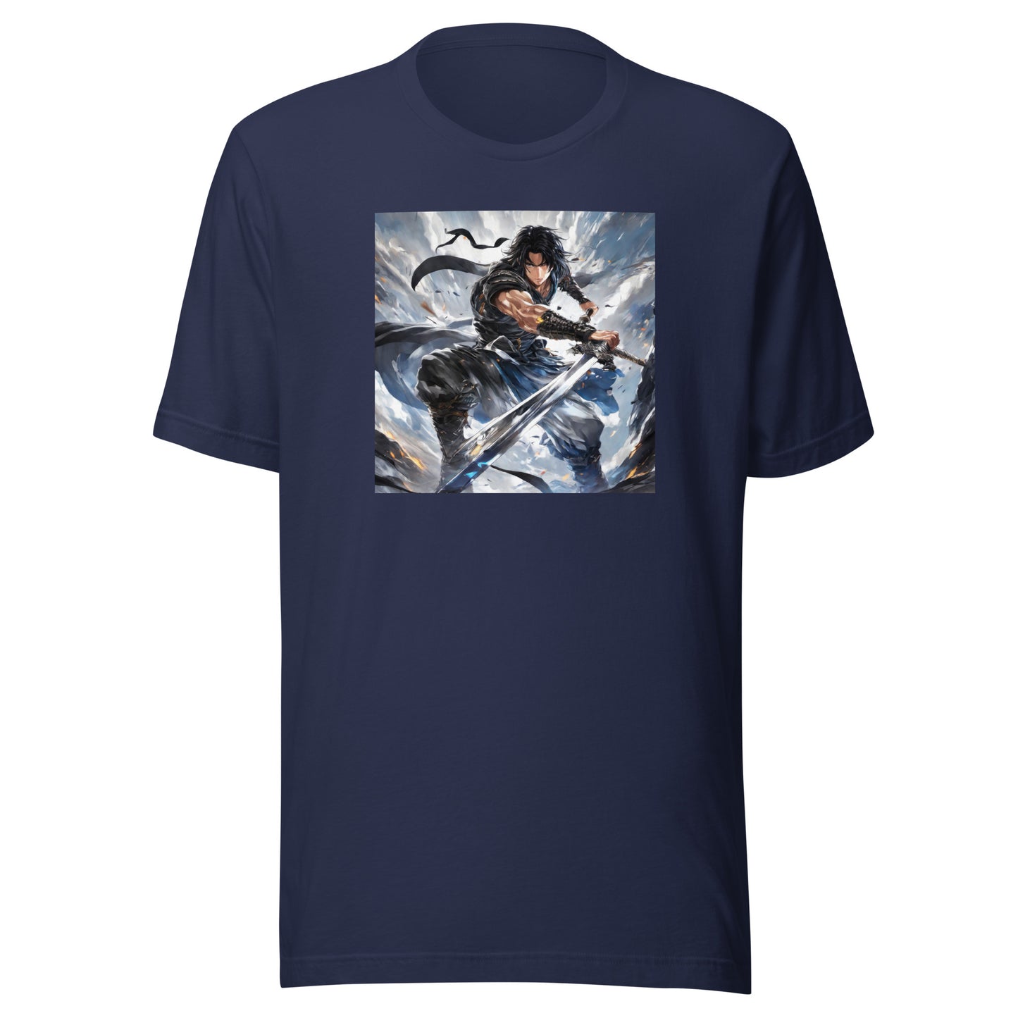 Victory is Mine Men's Anime T-Shirt Navy