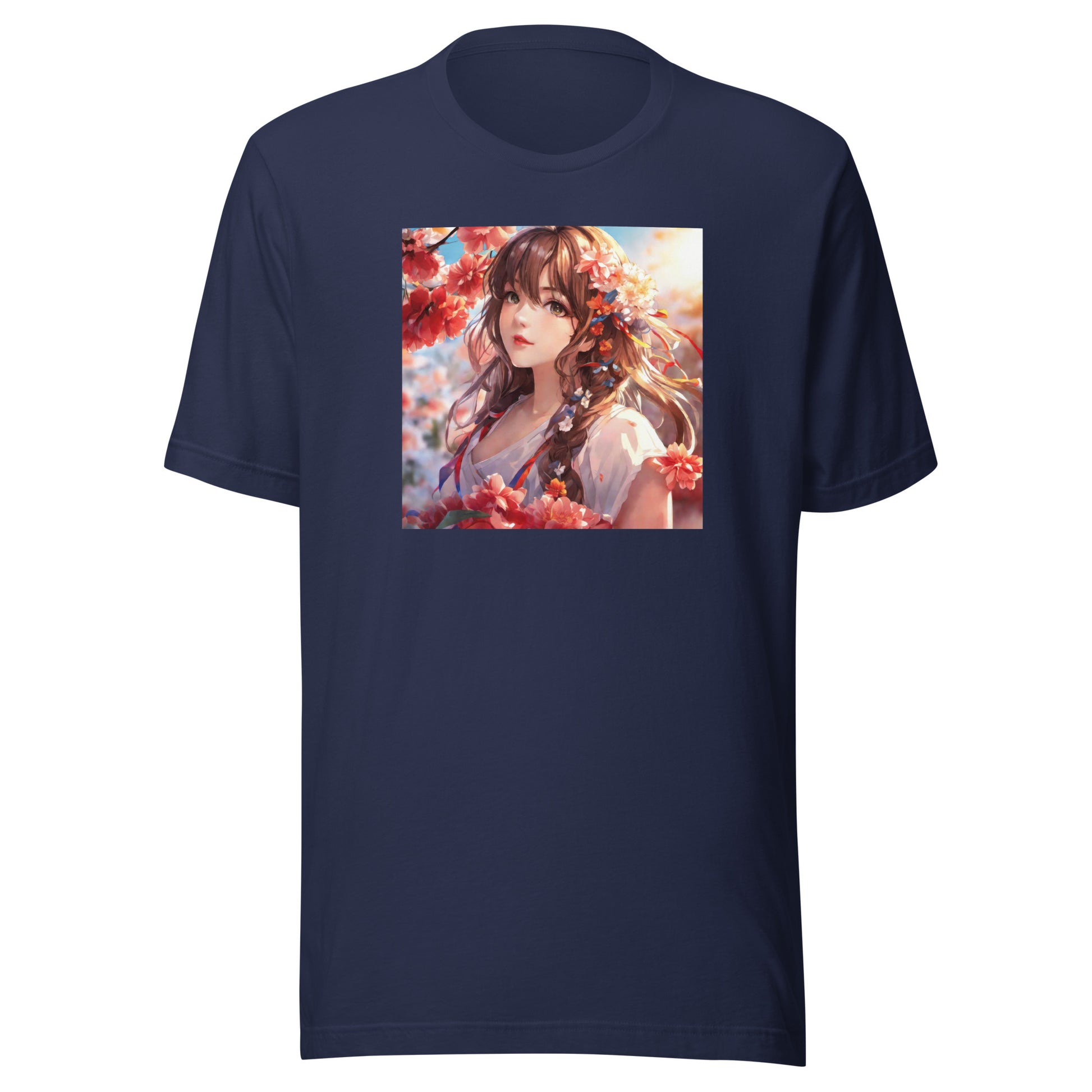 Graceful & Lovely Men's Anime T-Shirt Navy