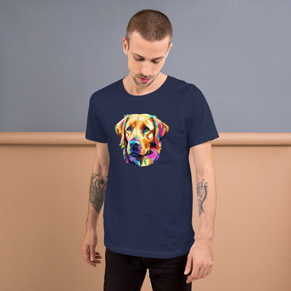 Geometric Golden Lab Men's Graphic Tee