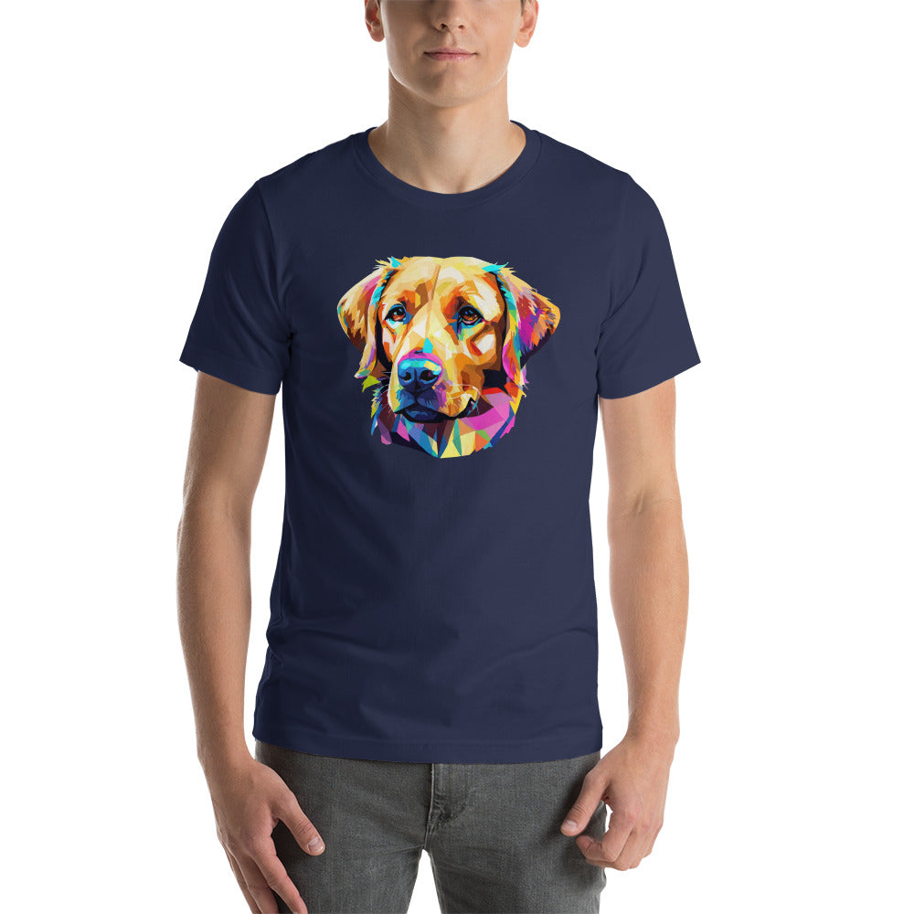 Geometric Golden Lab Men's Graphic Tee