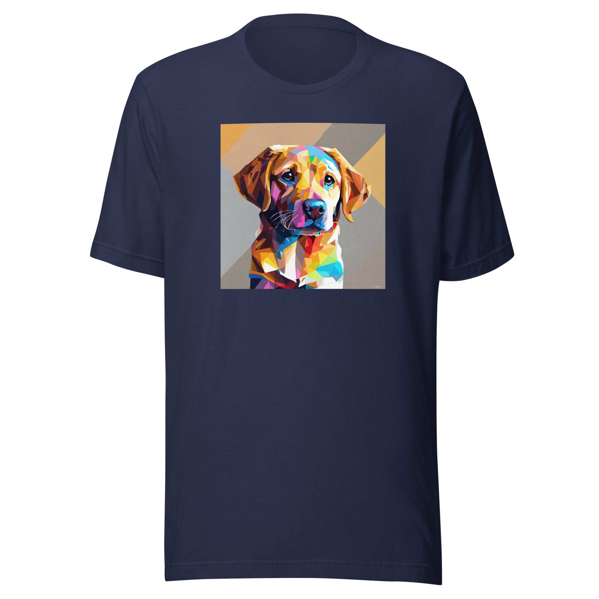 Geometric Dog Men's T-Shirt Navy